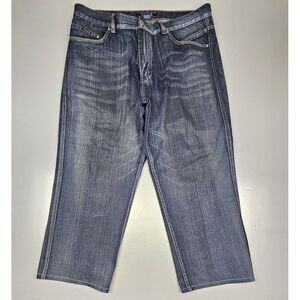 Tank Jeans Mens 42x30. Vintage‎ Skater Hip-Hop Baggy Y2k Blue Denim.